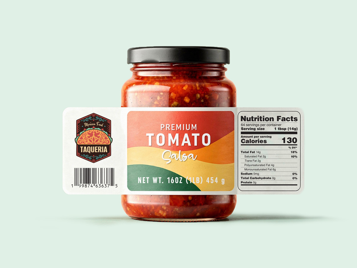 Get professional graphic design help. We will modify your artwork and prep your custom food labels for flawless printing.